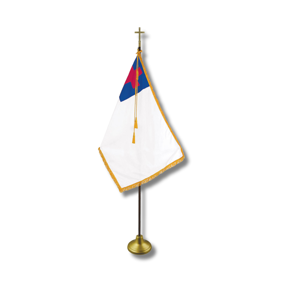 CHRISTIAN FLAGS – DELUXE NYLON SETS WITH OAK POLES