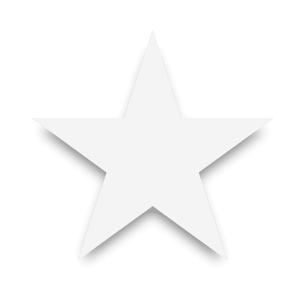 White star on black background