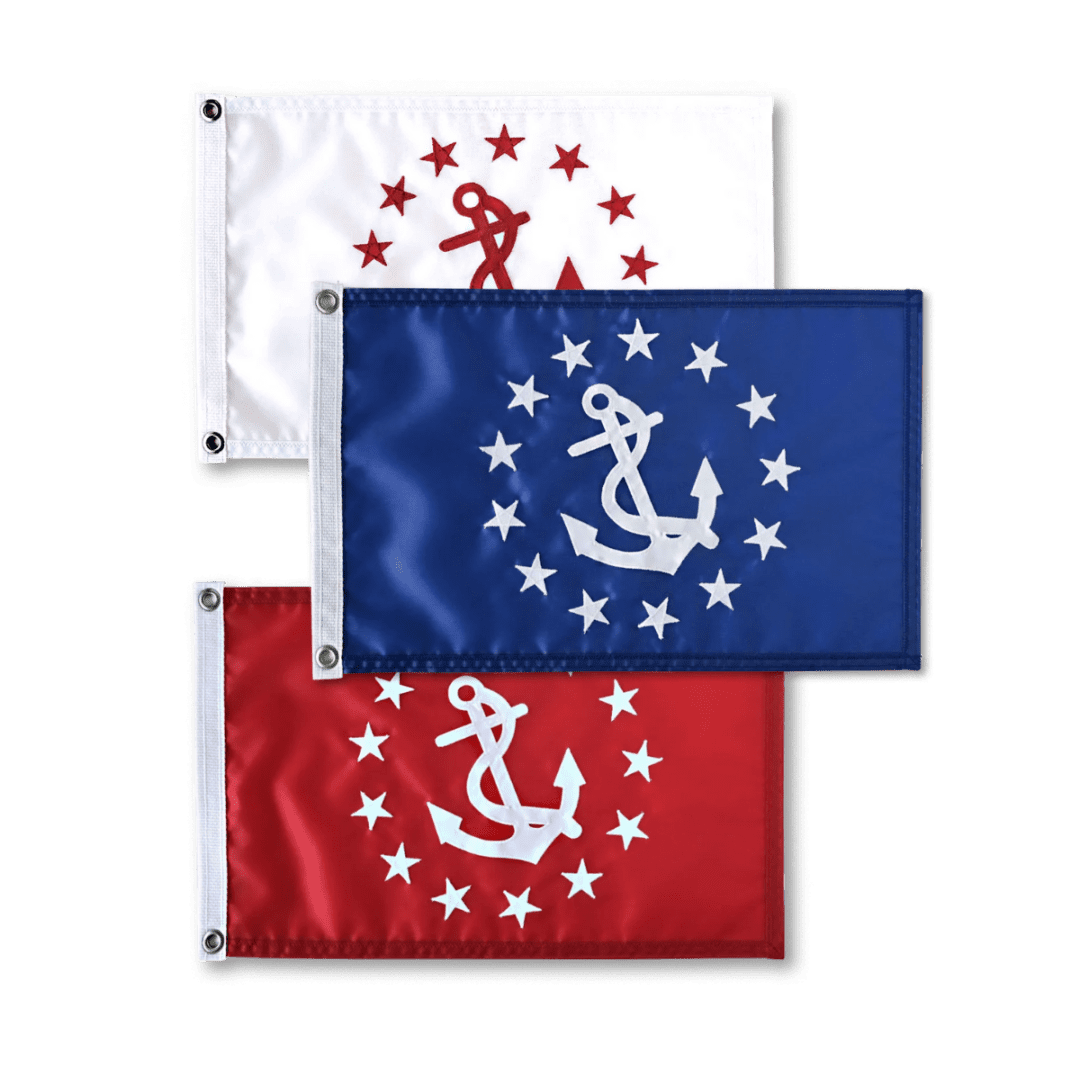 Nautical flags with anchor designs