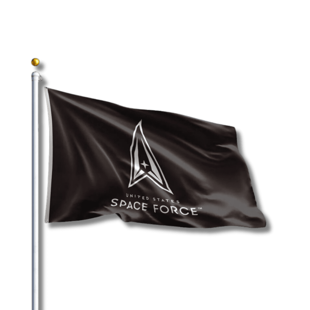 United States Space Force flag waving