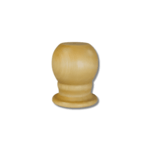 Light wooden round furniture knob