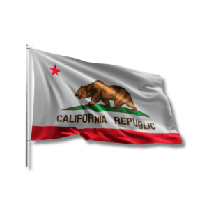 California Republic flag with bear
